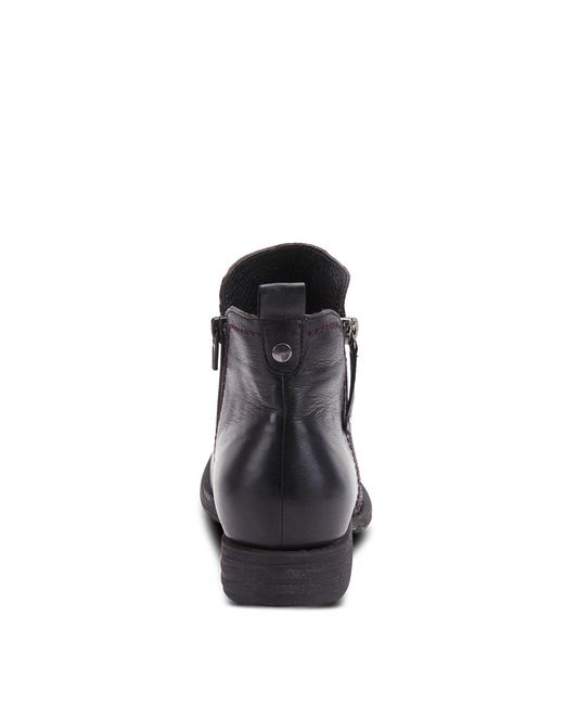 Spring Step Black Oziel Leather Bootie