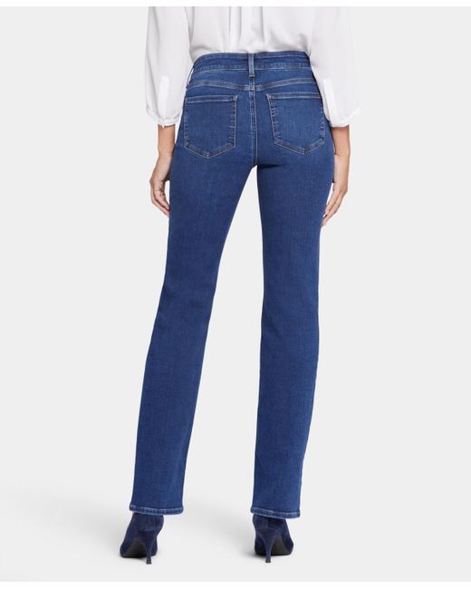 NYDJ Blue Marilyn Straight Jeans
