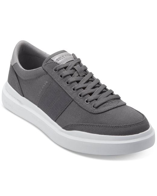 Cole Haan Gray Grandprø Rally Canvas Ii Lace-up Court Sneakers for men