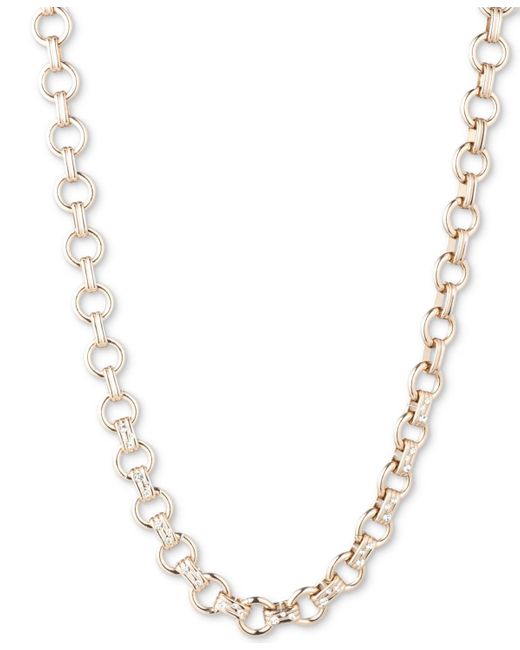 Givenchy Metallic Gold-tone Crystal Link Collar Necklace