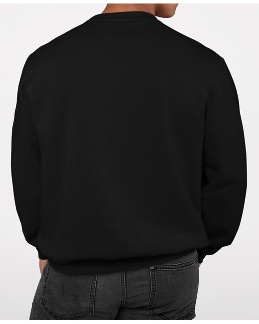 LA Pop Art Black Paw Christmas Tree Word Art Crewneck Sweatshirt for men