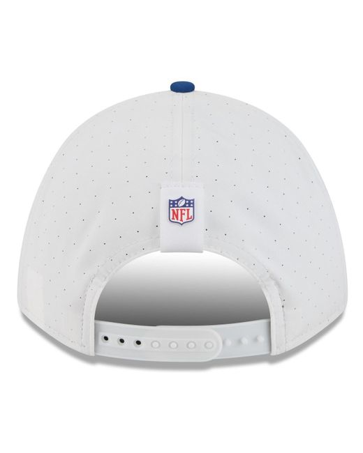 KTZ Blue White/royal Indianapolis Colts 2025 Nfl Training Camp A-frame 9forty Adjustable Hat for men