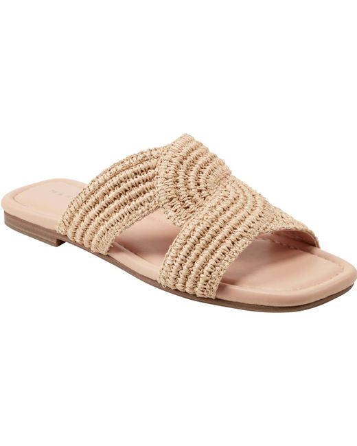 Marc Fisher Women's Pink Navie Slip-on Flat Sandals