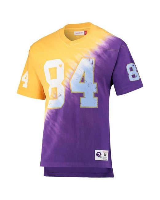Mitchell & Ness Purple Randy Moss Gold for men