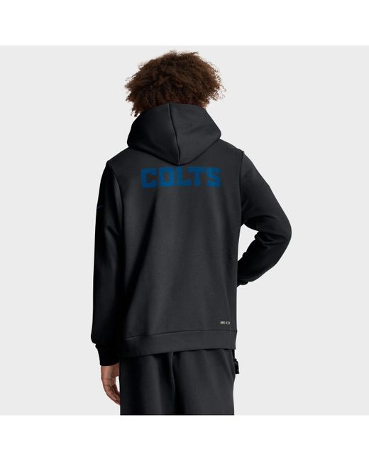 Nike Blue Indianapolis Colts Sideline Alt 2 Tight Coverage Performance Pullover Hoodie for men