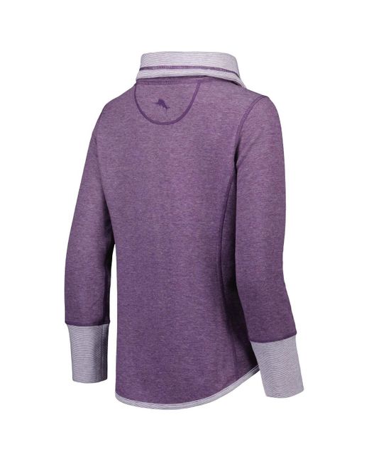 Tommy Bahama Purple Baltimore Ravens Sport Sun Fade Full-zip Sweatshirt