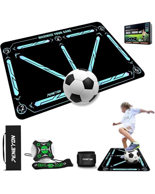 Peneyon Black Soccer Training Mat