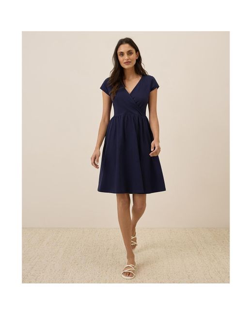 pact fit & flare crossover dress Women's Fit & Flare Crossover Dress