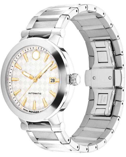 Movado Gray Vizio Swiss Automatic Stainless Steel Watch for men