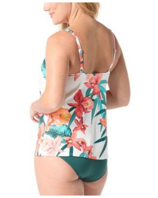 Coco Reef White Core Tankini Top Serene V Waist Crossover Bikini Bottoms