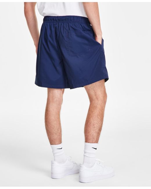 Nike Blue Club Flow Relaxed-fit 6" Drawstring Shorts for men