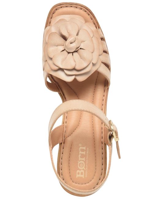 Born Natural Nectar Square Toe Sandals