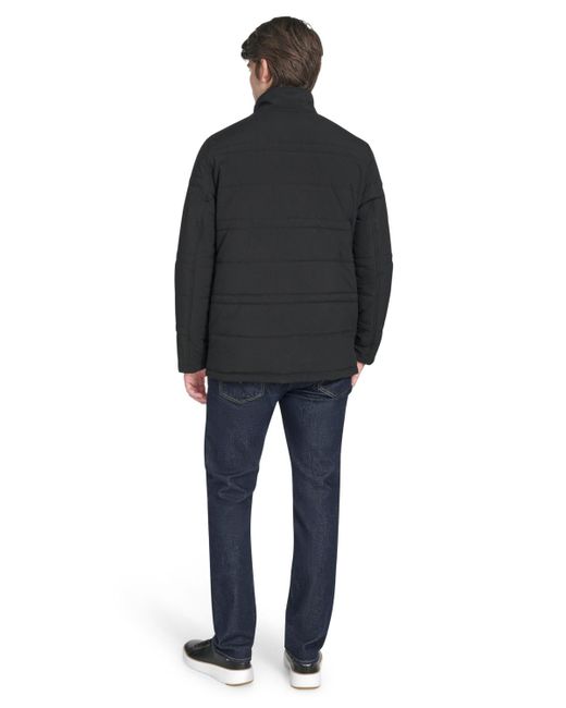 Cole Haan Black Stretch Quilted Jacket for men