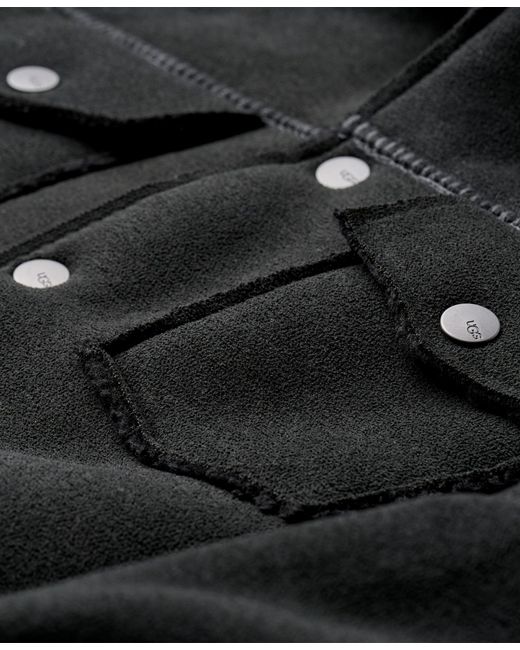 Ugg Black Janson Long Sleeves Trucker Jacket for men