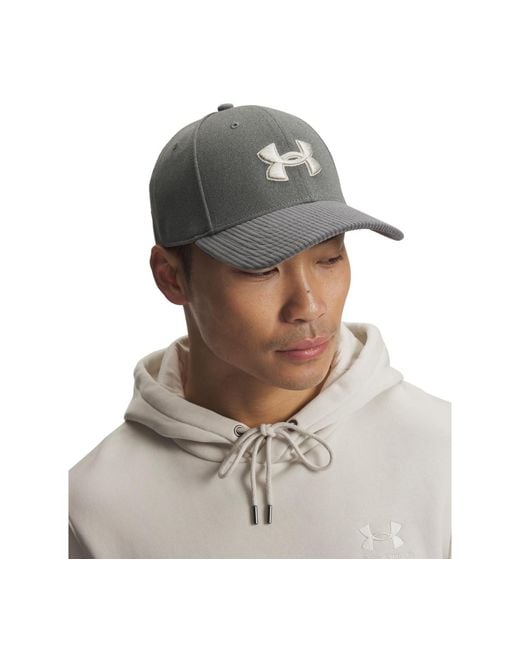 Under Armour Gray Ua Blitzing Baseball Hat for men