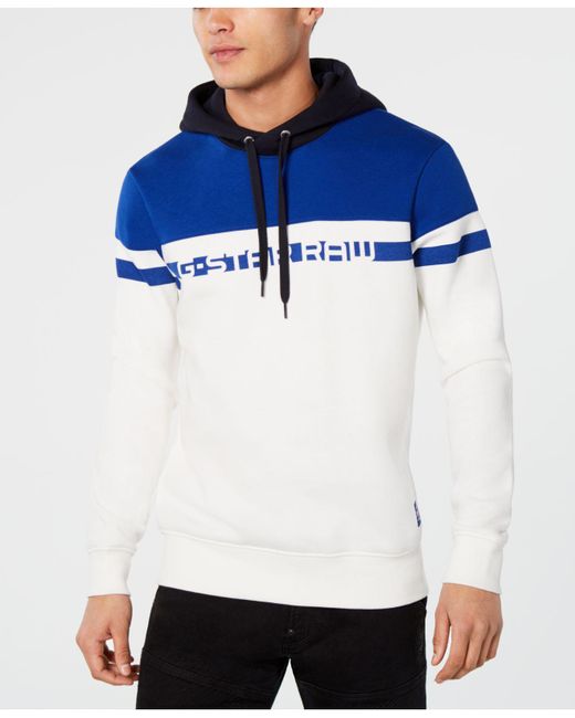 G-Star RAW Cotton Raw Pinstripe Hoodie 