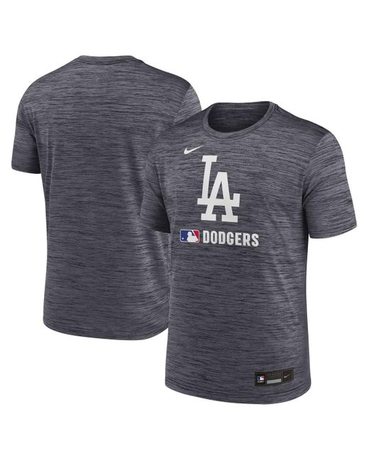 Nike Blue Â Los Angeles Dodgers Authentic Collection Velocity Performance Practice T-shirt for men