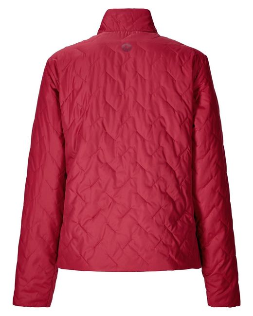 Marmot Red Monoquilt Elastic-bound Cuff Jacket