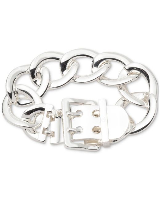 Ralph Lauren Metallic Tone Chain Buckle Flex Bracelet