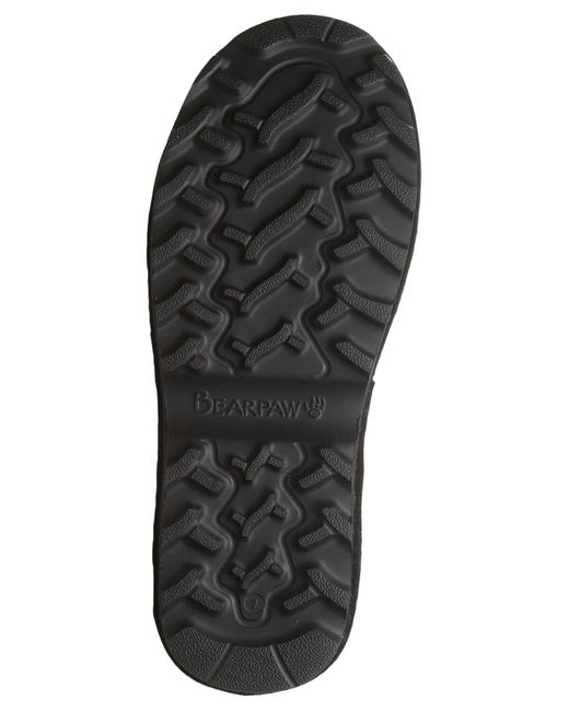 BEARPAW Black Sail Round Toe Sandals