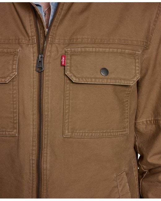 Levi's Brown Cotton Two Pockets Jacket for men