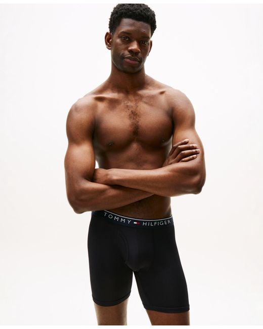 Tommy Hilfiger Blue Â 3-pack Micro Boxer Briefs Set for men