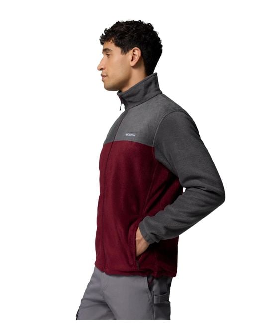 Columbia Red Steens Mountain Full Zip Fleece Jacket for men