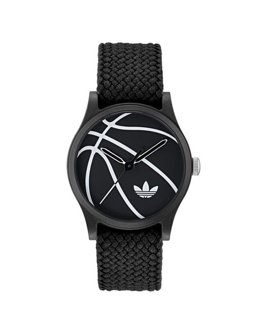 Adidas Black Analog Nylon Watch