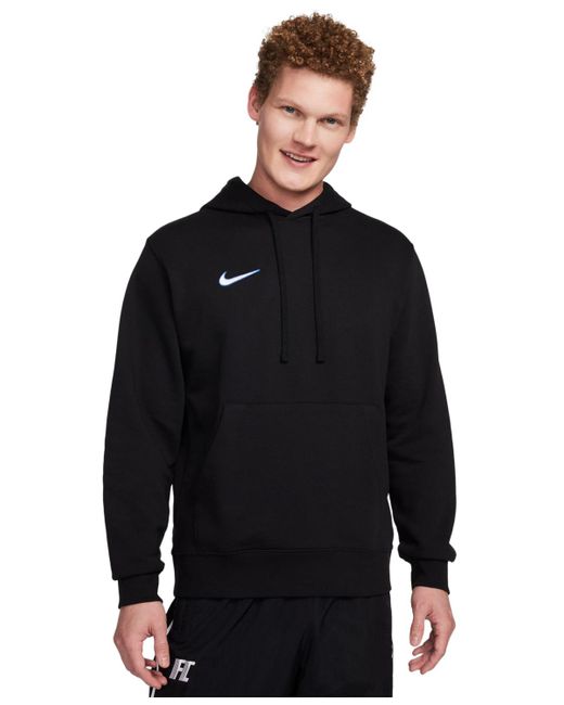 Nike Black Pullover French Terry Logo Soccer Hoodie for men