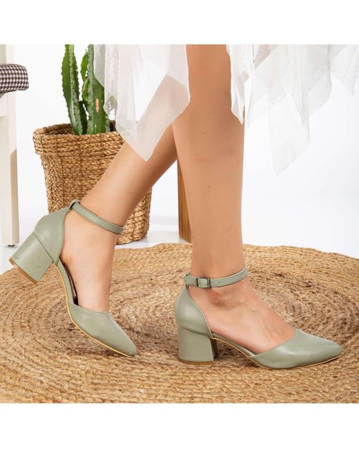Forever & Always Shoes White Marcelle Low Block Heel Pumps