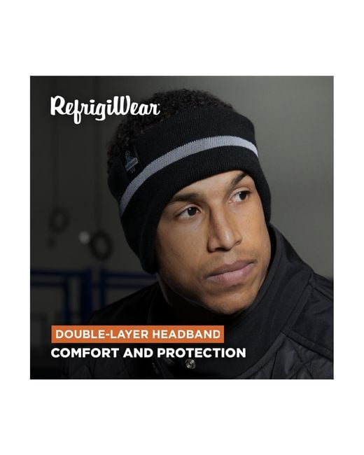 Refrigiwear Black Double Layer Headband