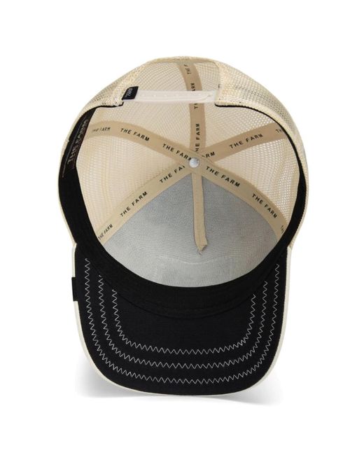 Goorin Bros White Deadly Companion Adjustable Canvas Trucker Hat for men