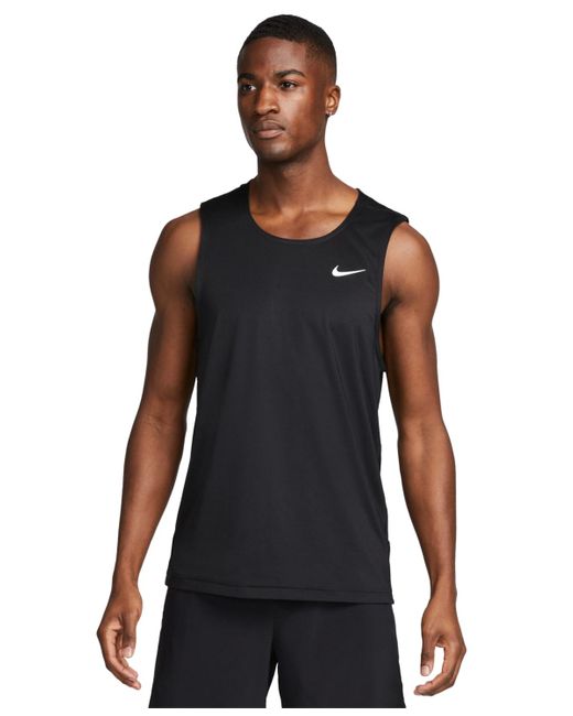 Nike Black Ready Relaxed-fit Dri-fit Fitness Tank for men