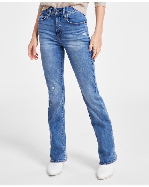 Levi's Blue 725 High-waist Classic Stretch Bootcut Jeans