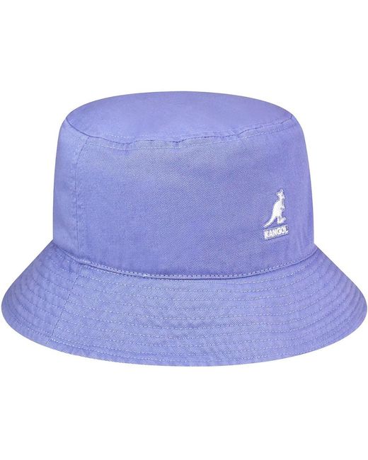 Kangol Blue Washed Bucket Hat for men