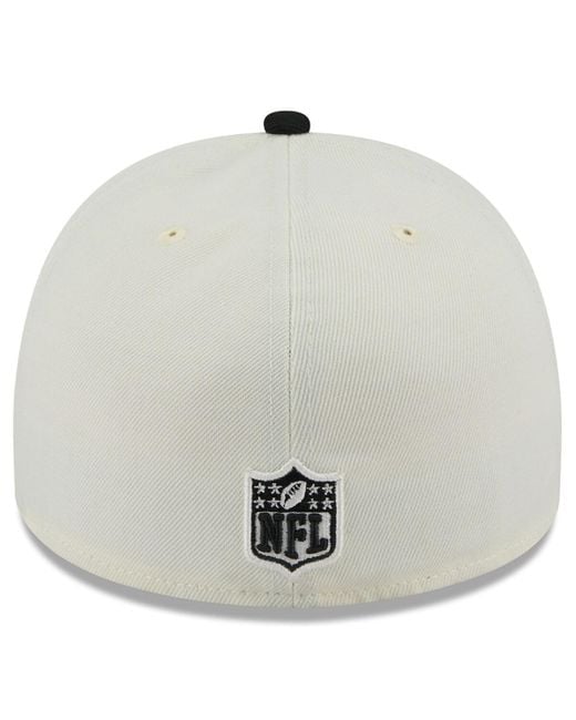 KTZ Multicolor Cream/black Atlanta Falcons 2025 Nfl Draft A-frame 59fifty Fitted Hat for men