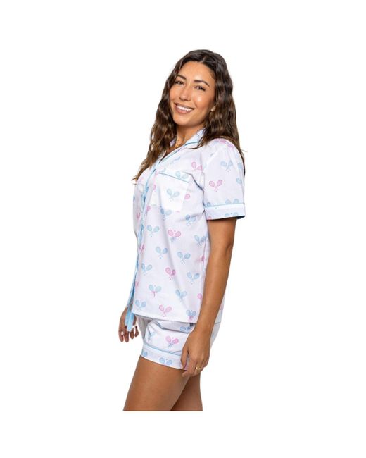 Sant And Abel White Tennis Short Pj Set