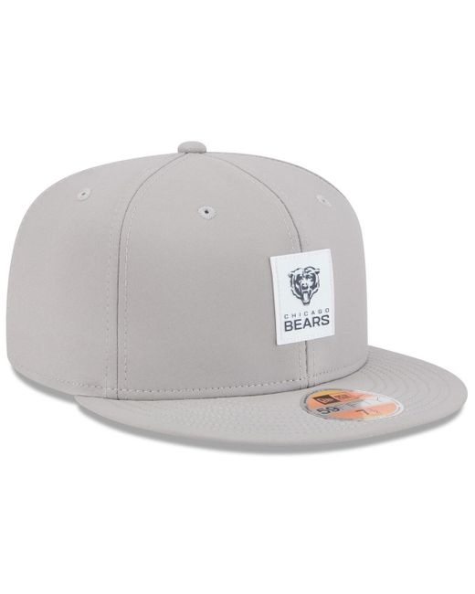 KTZ Gray Las Vegas Raiders 2025 Sideline 59fifty Fitted Hat for men