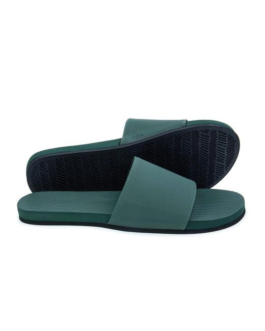 indosole Green Men S Slide for men