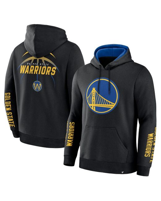 Fanatics Blue Black Golden State Warriors Legacy Guard Pullover Hoodie for men