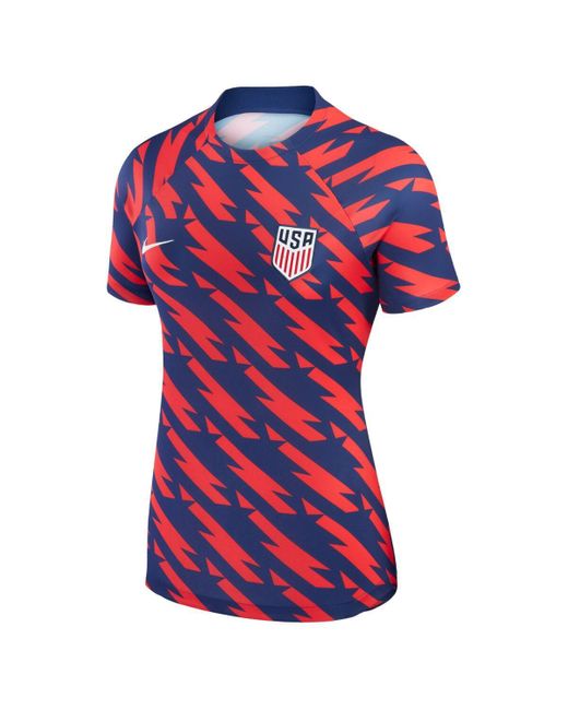 Nike Red Usmnt 2023 Pre-match Top