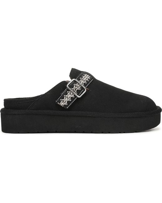 Blowfish Black Monday Round Toe Platform Mules