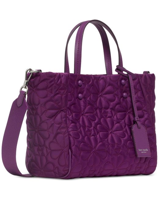 Kate Spade Purple Tilly Small Quilted Crossbody Tote Bag