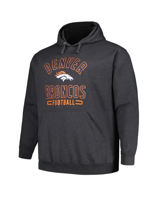 Fanatics Denver Broncos Big And Tall Pullover Hoodie in Black for Men ...