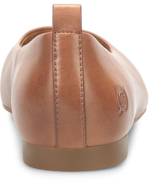 Born Brown Patrice Round Toe Flats