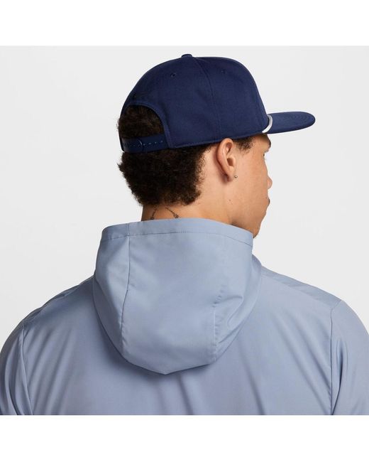 Nike Blue And  Retro Pro Performance Snapback Hat