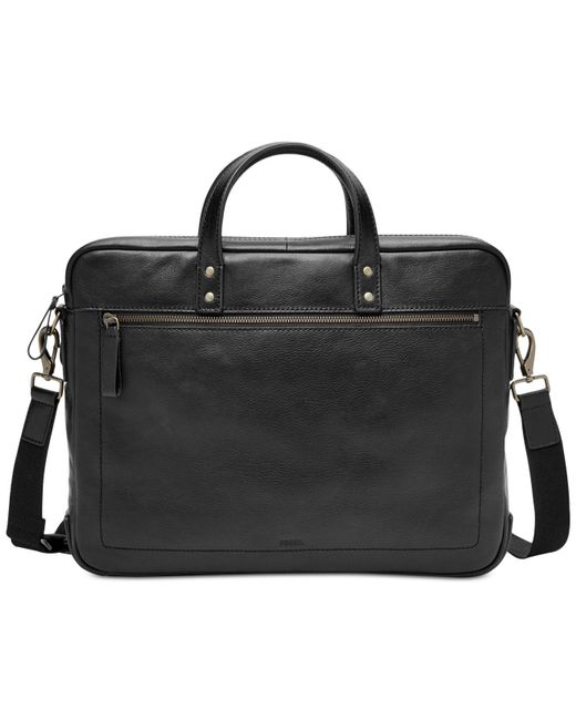 Fossil Men S Defender Leather Briefcase In Black For Lyst - Fossil Men S Defender Leather Duffle Bag Fossil Men S Defender Leather Briefcase In Black For Lyst - Fossil Men S Defender Leather Duffle Bag