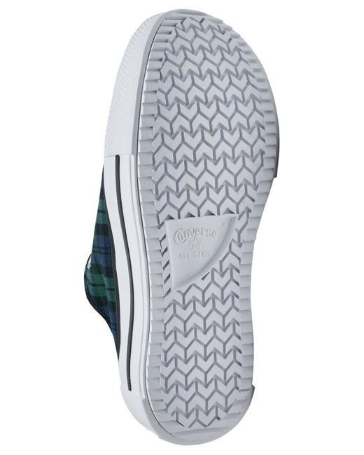 Converse Blue Chuck Taylor All Star Lift Double Stack Low Top Platform Casual Sneakers From Finish Line