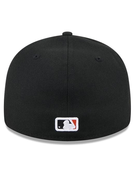 KTZ Black San Francisco Giants 2025 Jackie Robinson Day Retro Crown 59fifty Unstructured Hat for men