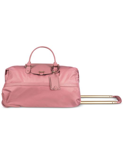 Lipault Plume Avenue Wheeled Duffel Bag in Pink | Lyst